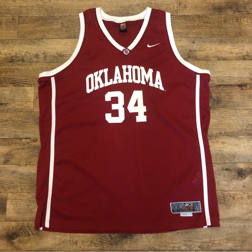 Oklahoma basketball #34 jersey OU Sooners xxl +2 length